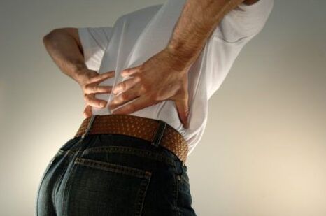 Ang sakit sa ubos usa ka timaan sa osteochondrosis